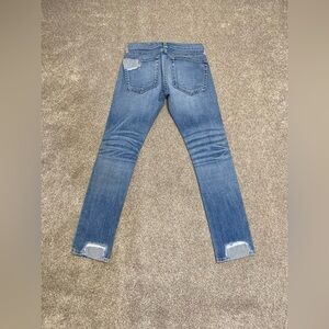 rag & bone TOMBOY Distressed Patched Jeans Ludlow women’s sz 23 stretch denim